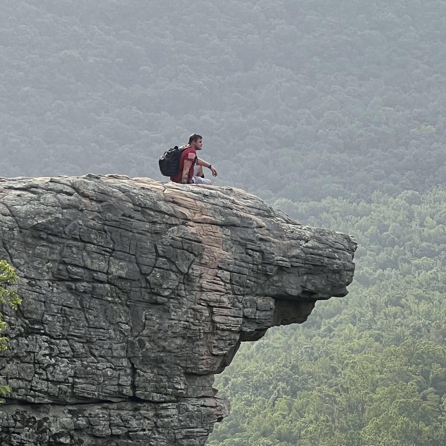 Lord I hope he doesn't fall. -Keeley