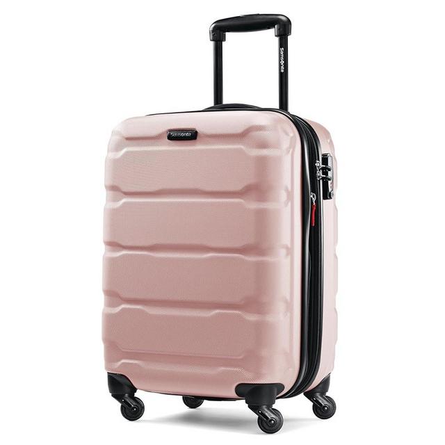 Samsonite Omni PC Hardside Expandable Luggage with Spinner Wheels, Pink, Carry-On 20-Inch