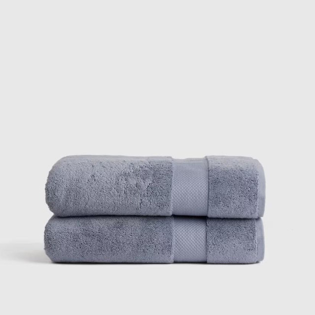 Turkish Ultra Luxe Plush Bath Towel (Set of 2) in Mineral