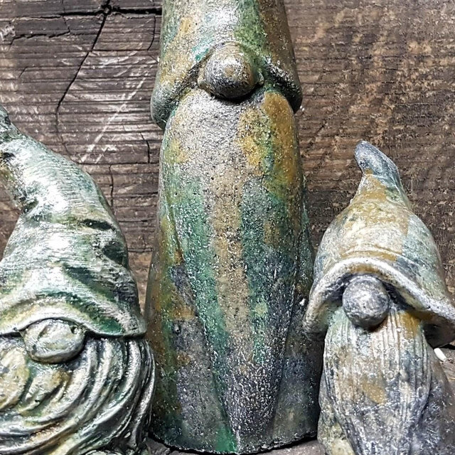 Garden Trolls, Set of 3 Trolls, 8 in.(20cm), Old Norse Myth, Cave Dwellers, Scandinavian Folklore, Trolle, Troll Art, Avtechstonegallery