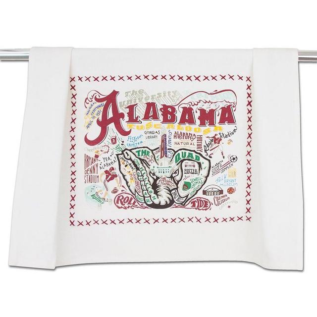 Catstudio Dish Towel, University of Alabama Crimson Tide Hand Towel - Collegiate Kitchen Towels for Alabama Fans for Graduation, Game Day, Alums and Parents