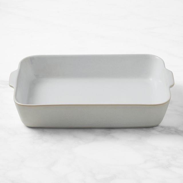 Williams Sonoma Cyprus Reactive Glaze Rectangular Baker, Large, White