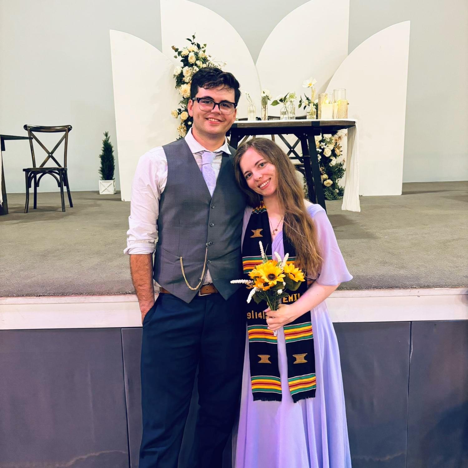 Our first wedding as a couple. Special thanks to my friend Cali for letting me bring Nic. We'd only been dating three months, but I knew it was something special.