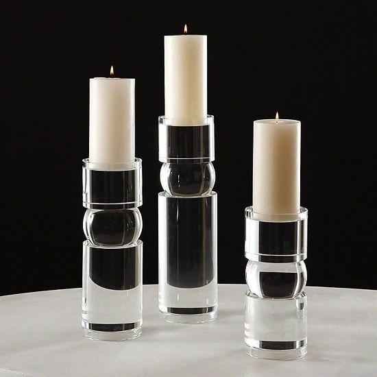 BIPOLAR CRYSTAL CANDLE HOLDER | LARGE