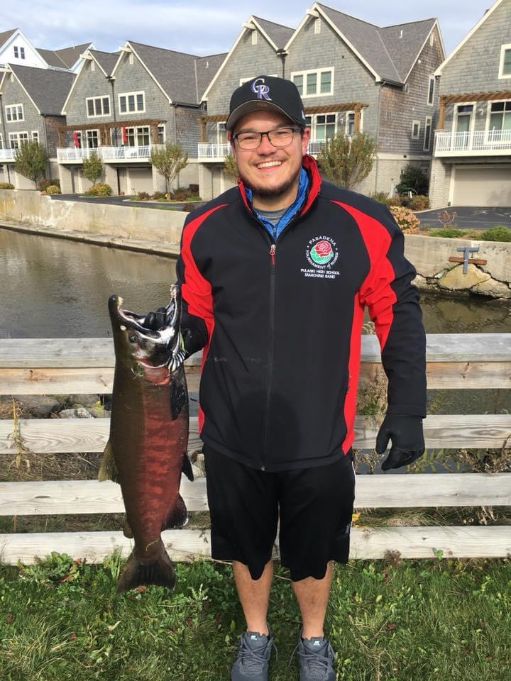 2018. Camren is a big fisherman. He mainly fishes for weeds, rocks, and trees, but occasionally catches a fish or two.