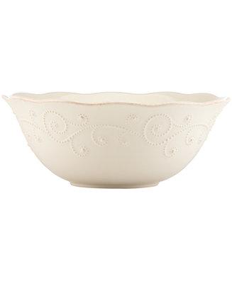 Dinnerware, French Perle Serving Bowl: White