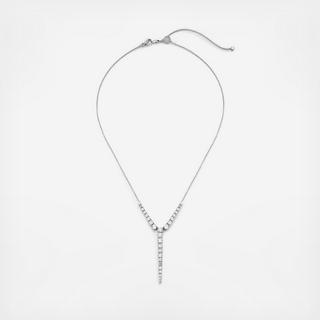 CZ Graduated Y Necklace