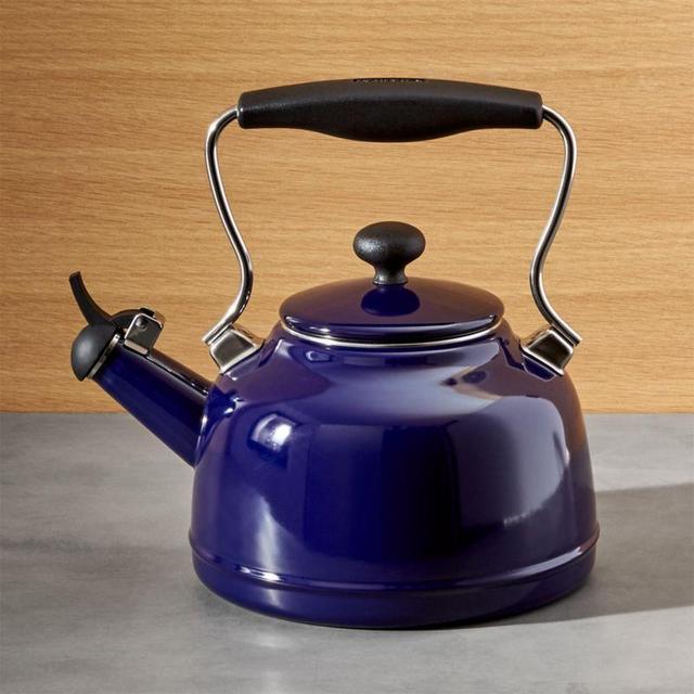 Chantal ® Vintage Cobalt Blue Steel Enamel Tea Kettle