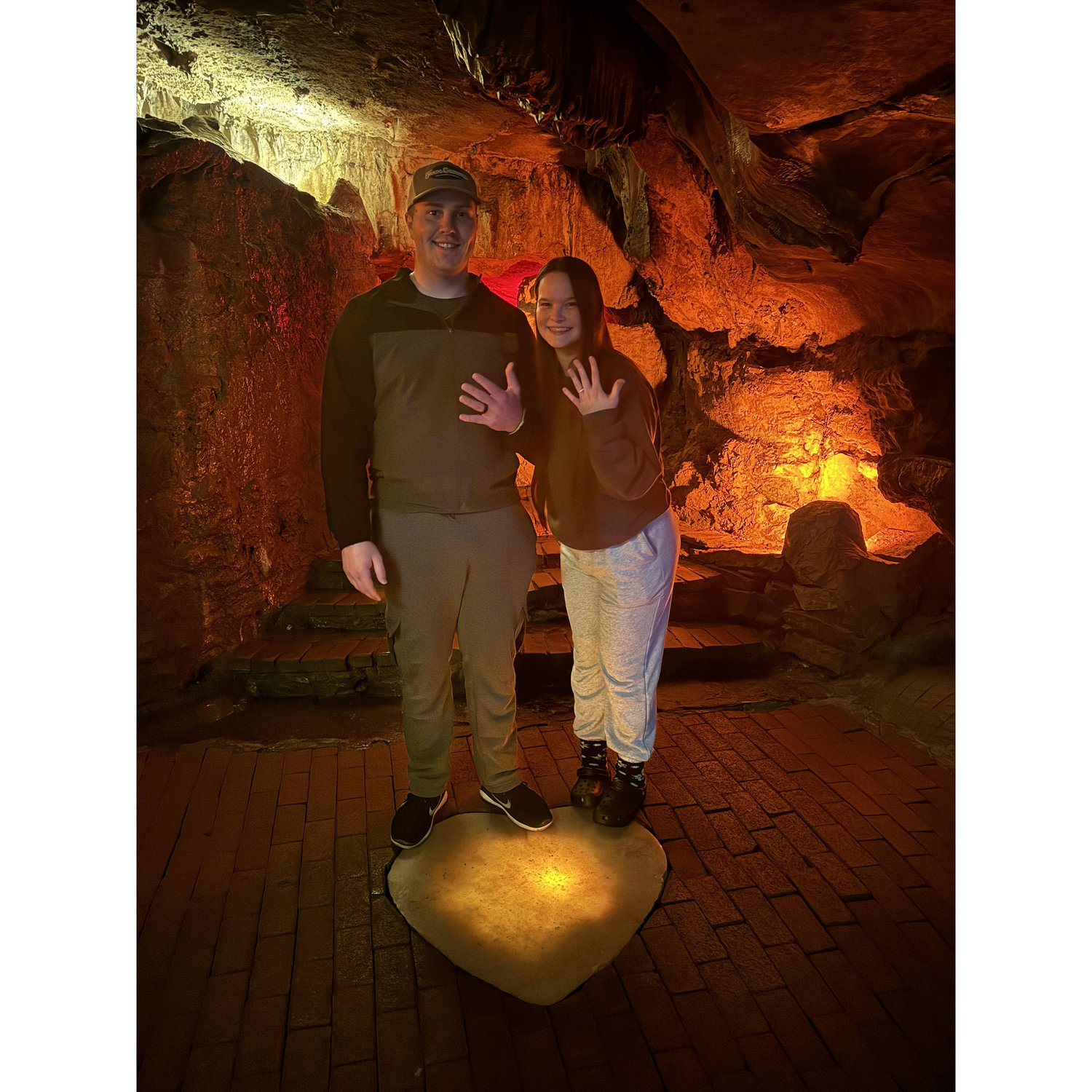 We visited Howes Cavern again in 2024 and walked over the heart again!