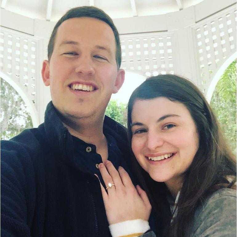 Here we are newly engaged!