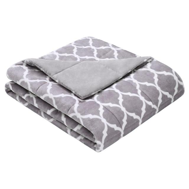 Gray Ogee Oversized Throw (60"X70")