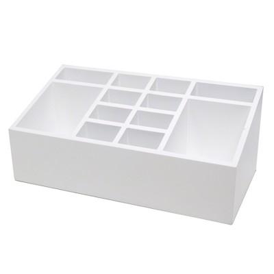 12 Compartment Vanity Organizer 10"X5"X4" White - Threshold™