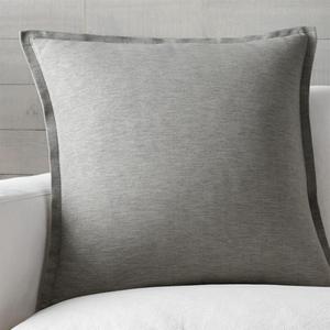 Linden Grey 23" Pillow with Down-Alternative Insert