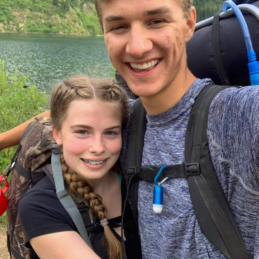 First backpacking trip, Stevens Lakes, August 2019.