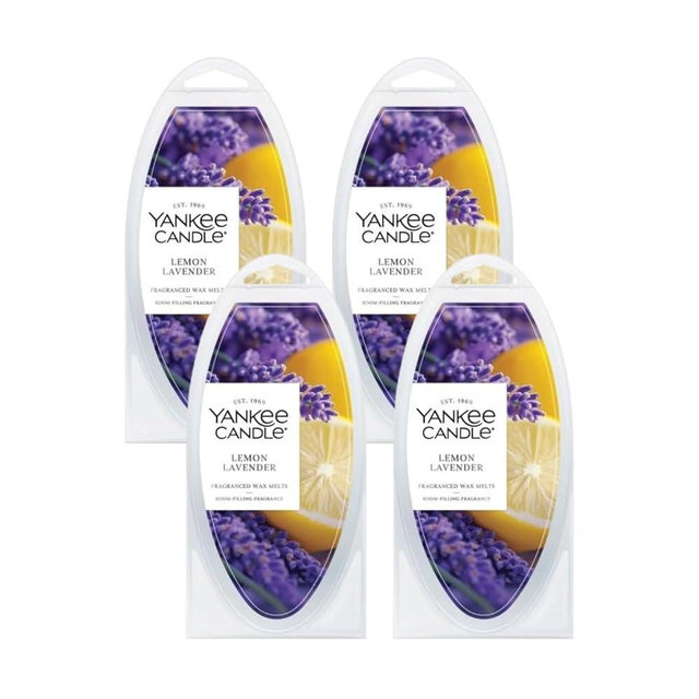 Yankee Candle Fragranced Wax Melts (Lemon Lavender, Pack of 4)