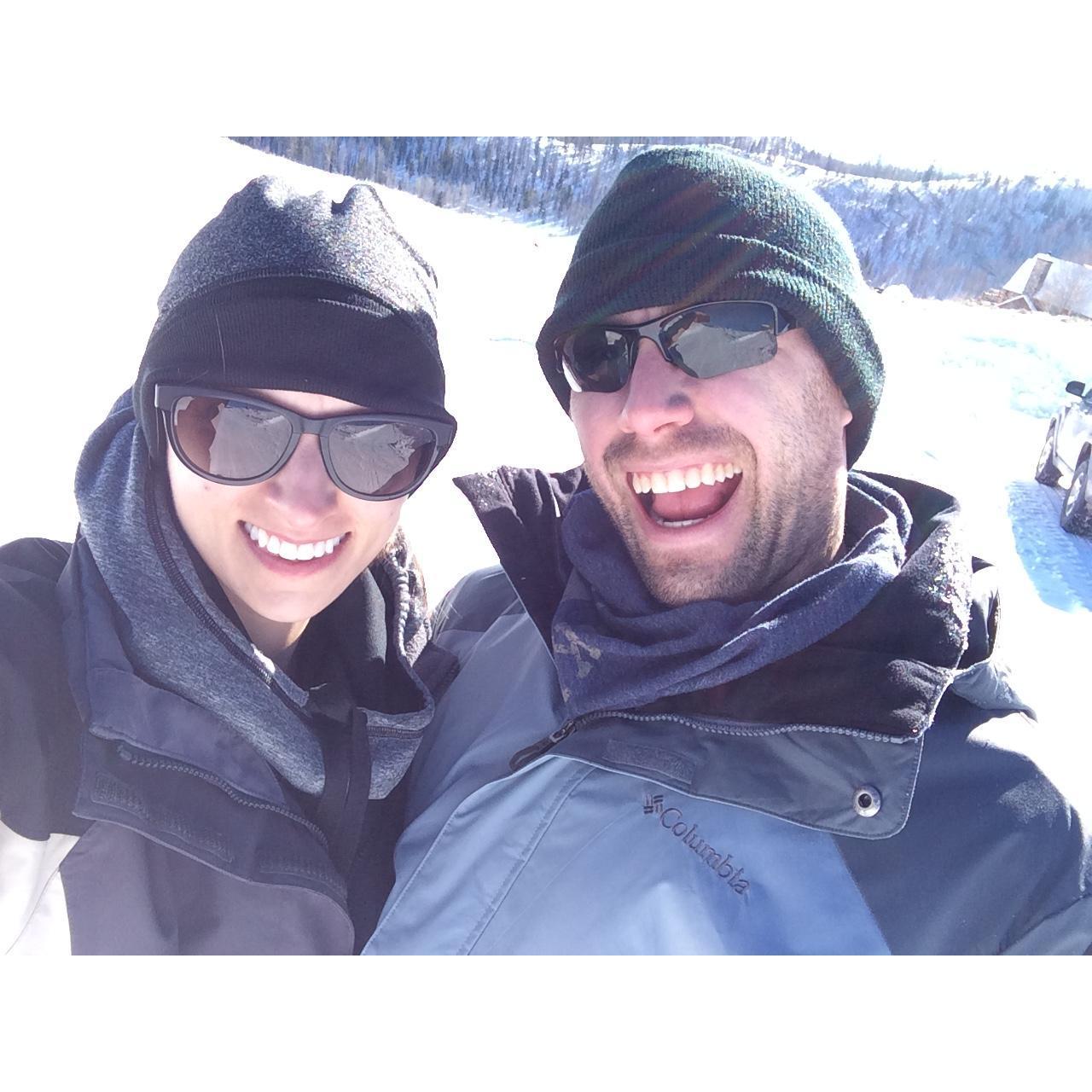 New Years Day 2016 sledding in Grand Lake, CO