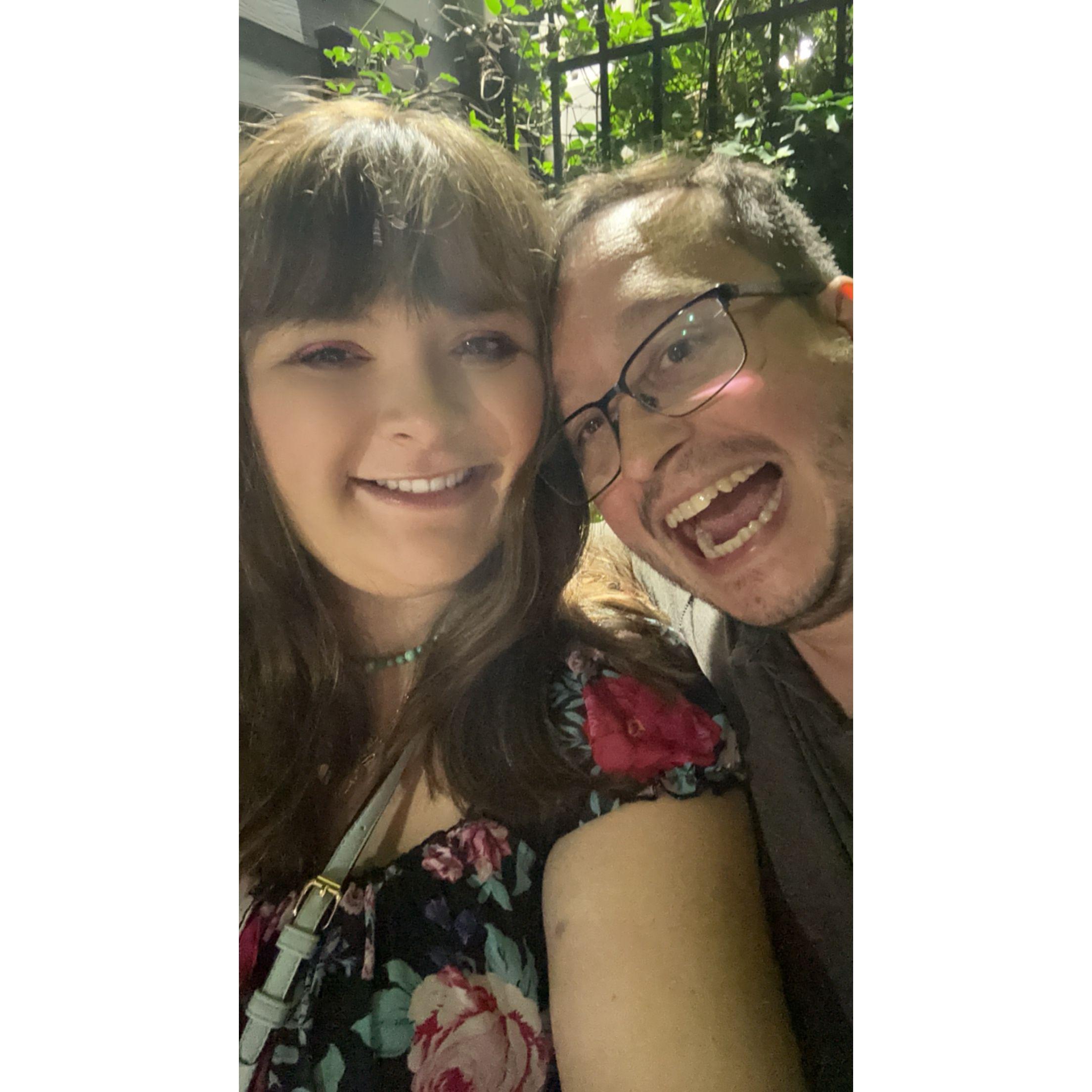 Date night with my silly fiancé