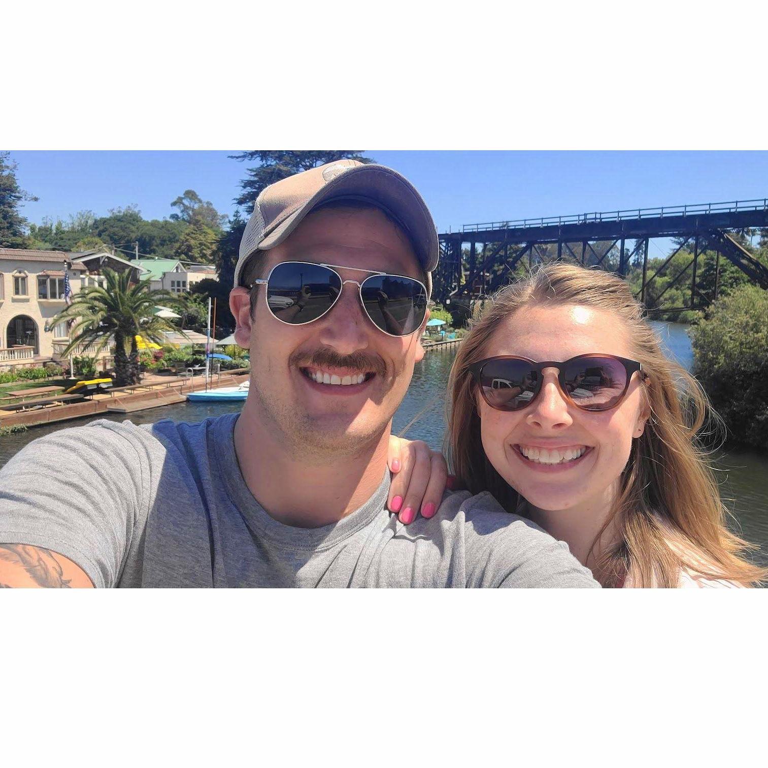 Visiting Capitola in Stephanie's home state