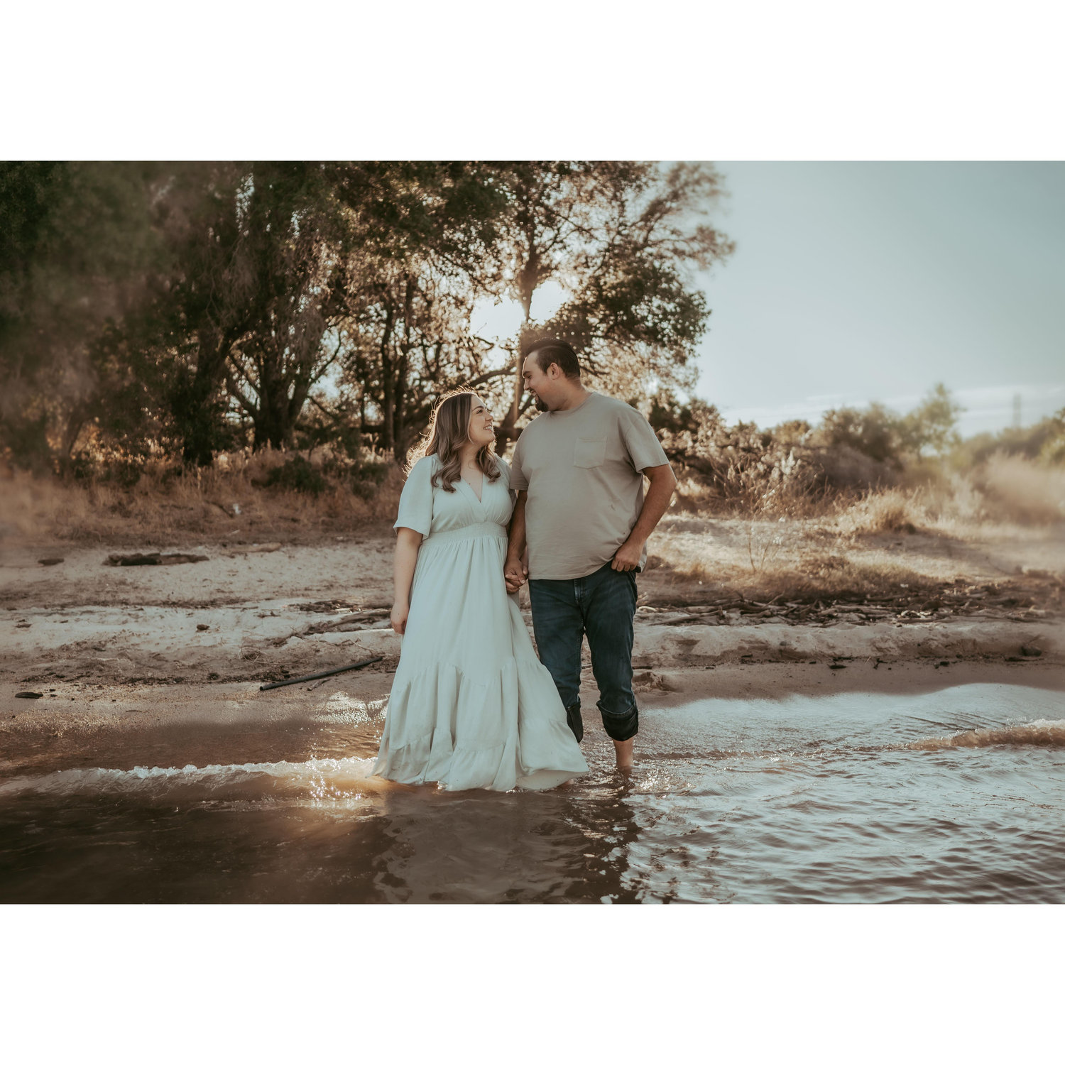 Our engagement photo shoot at Folsom Lake