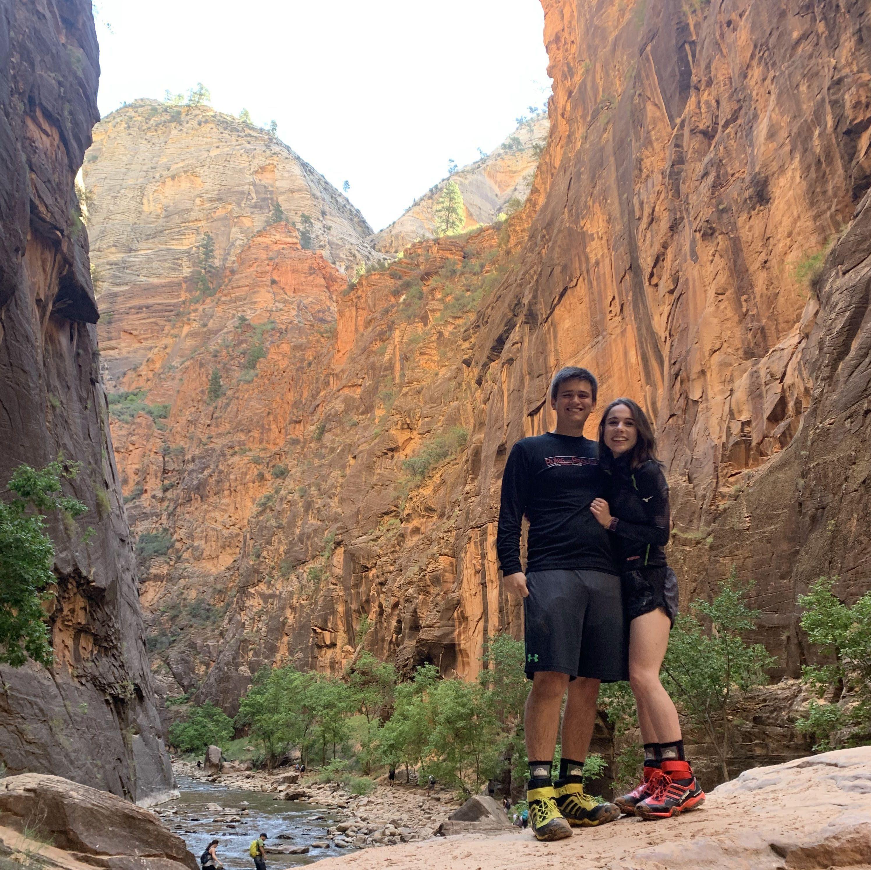 Hiking the Narrows in Zion National Park