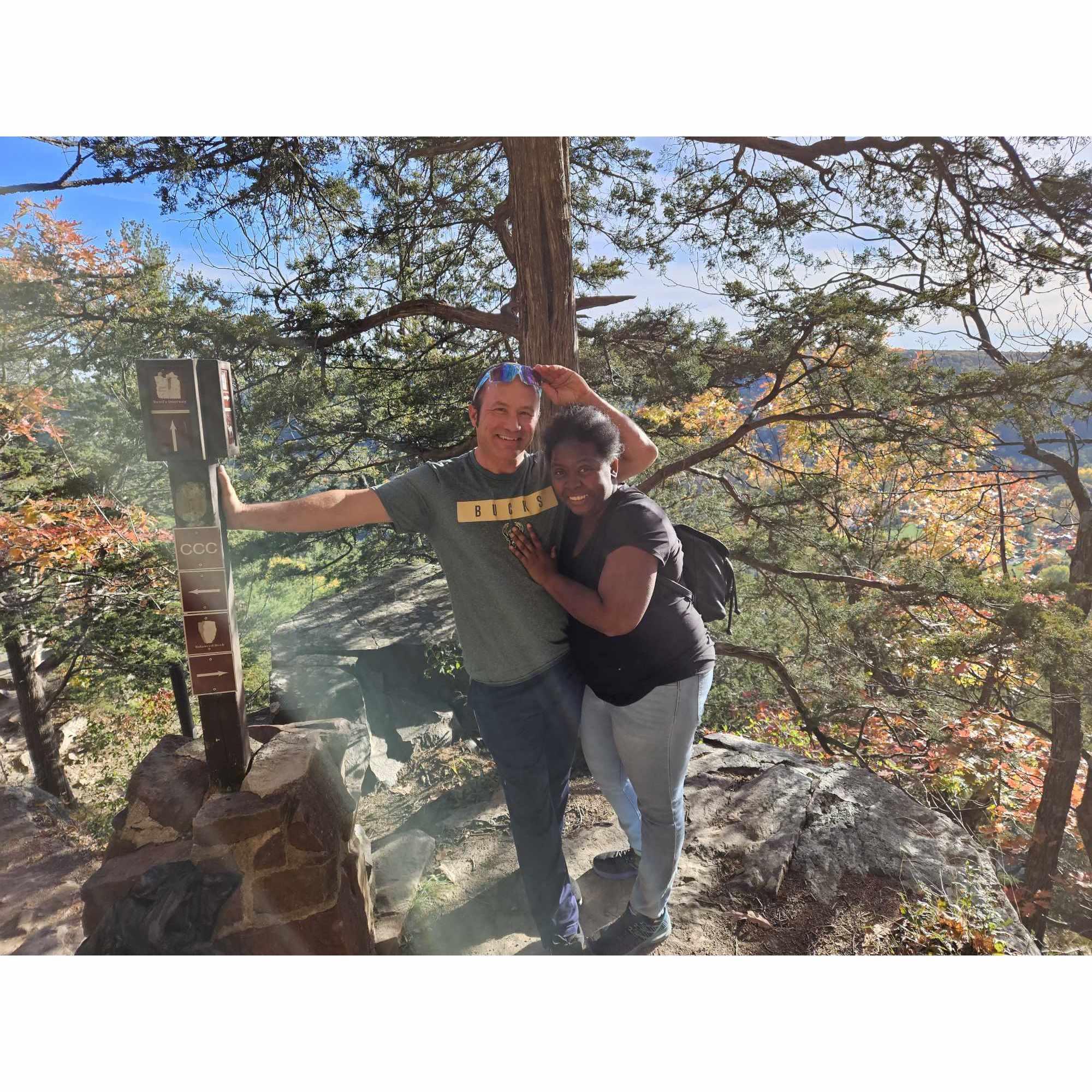 My first hike at Devils Lake