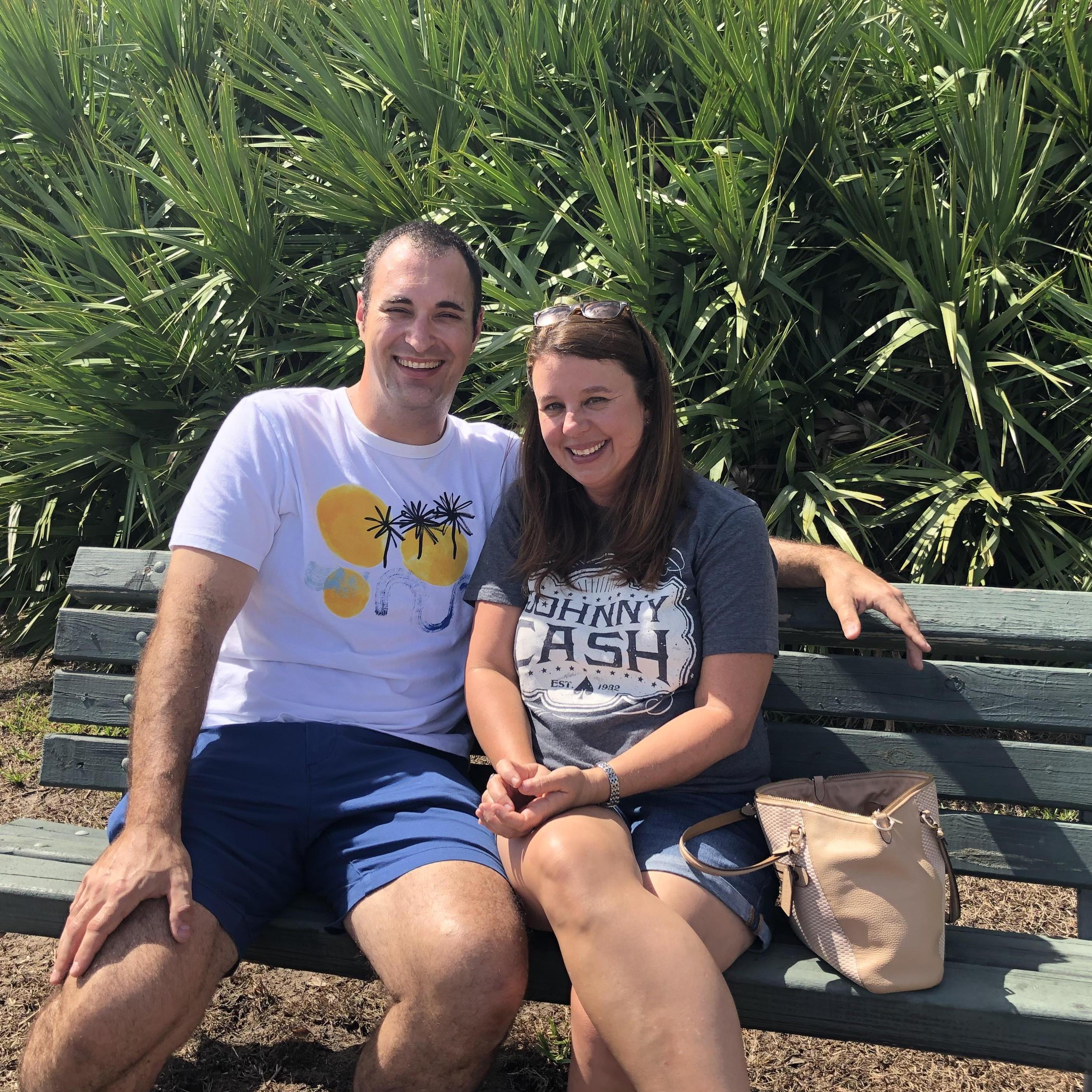 Our first picture together.  This is at Princess Place Preserve.