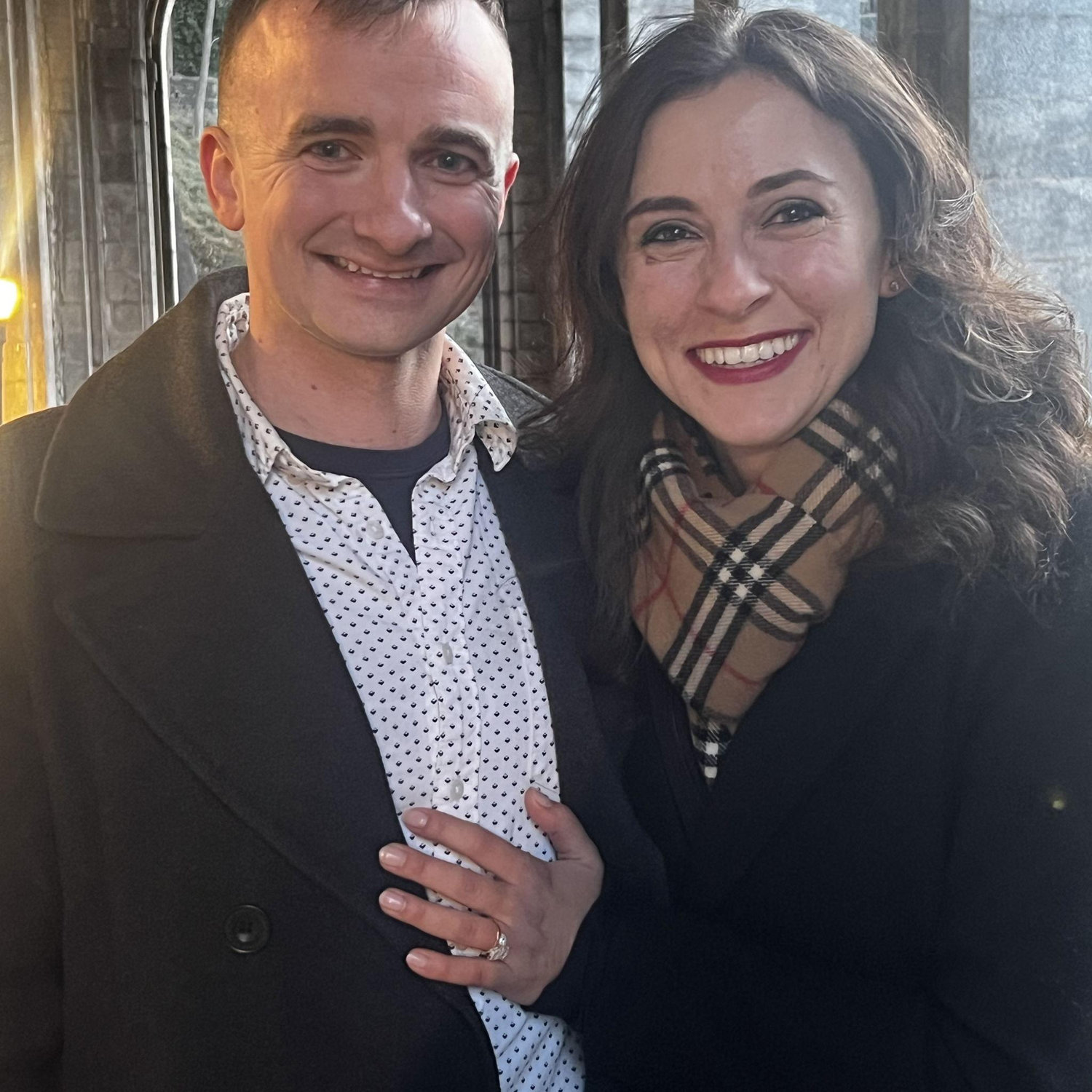 Moments after we got engaged!