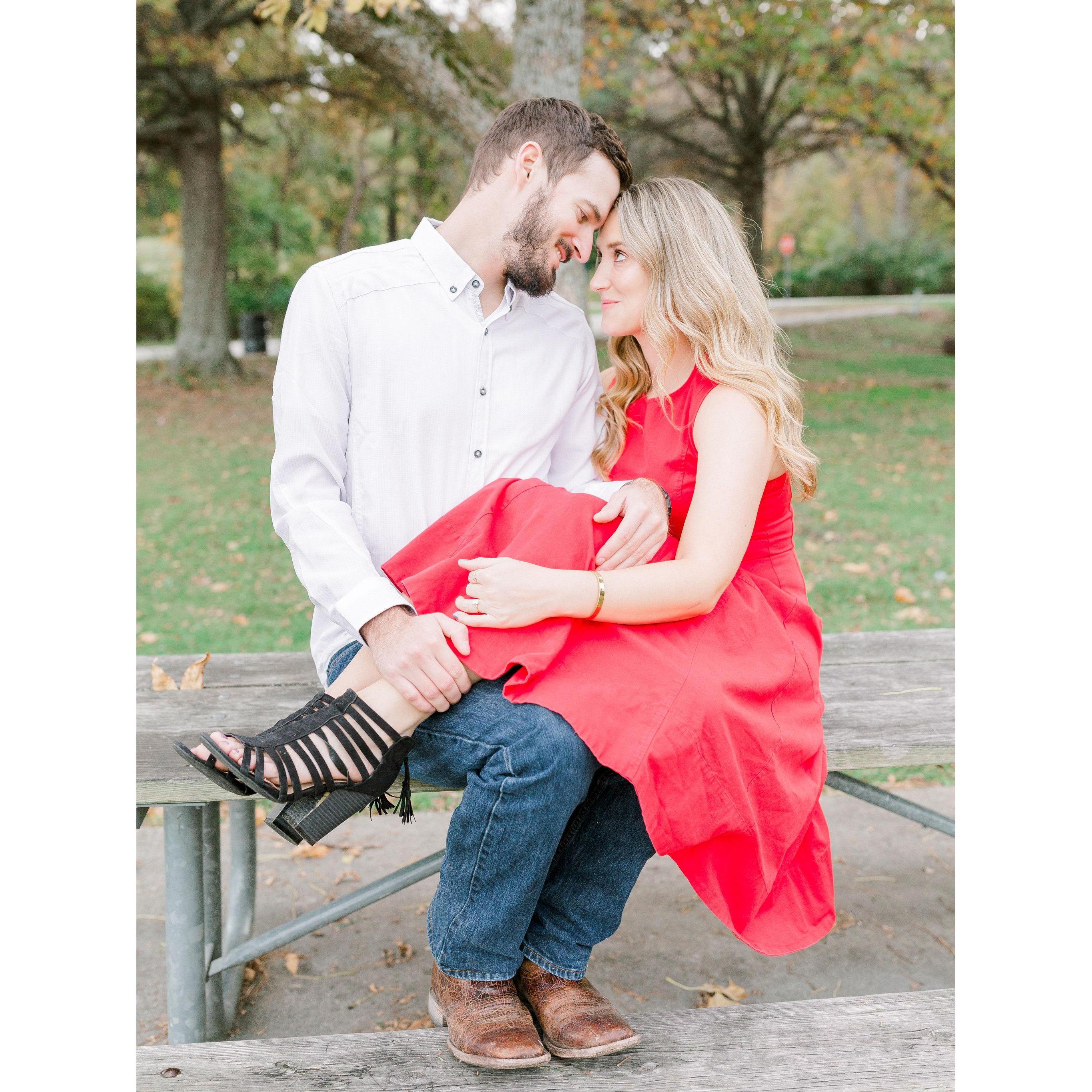 Lots of times when dating a tall man you have to choose between cropping the shoes or cropping the top of his head. It's a bonus when BOTH make the picture!