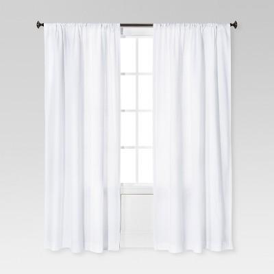 Farrah Curtain Panel White (54"x84")- Threshold™