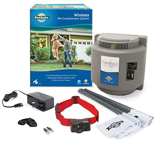 PetSafe Wireless Dog and Cat Containment System – from the Parent Company of INVISIBLE FENCE Brand – Above Ground Electric Pet Fence