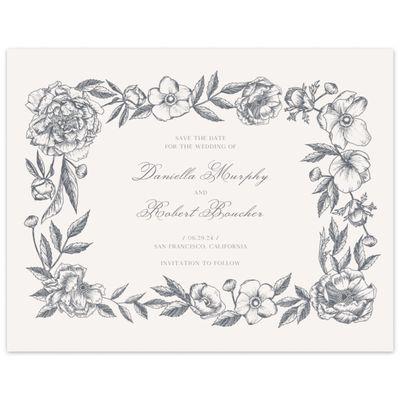 Grey Greenery Wedding Digital Save the Date - Iniguez Landscape