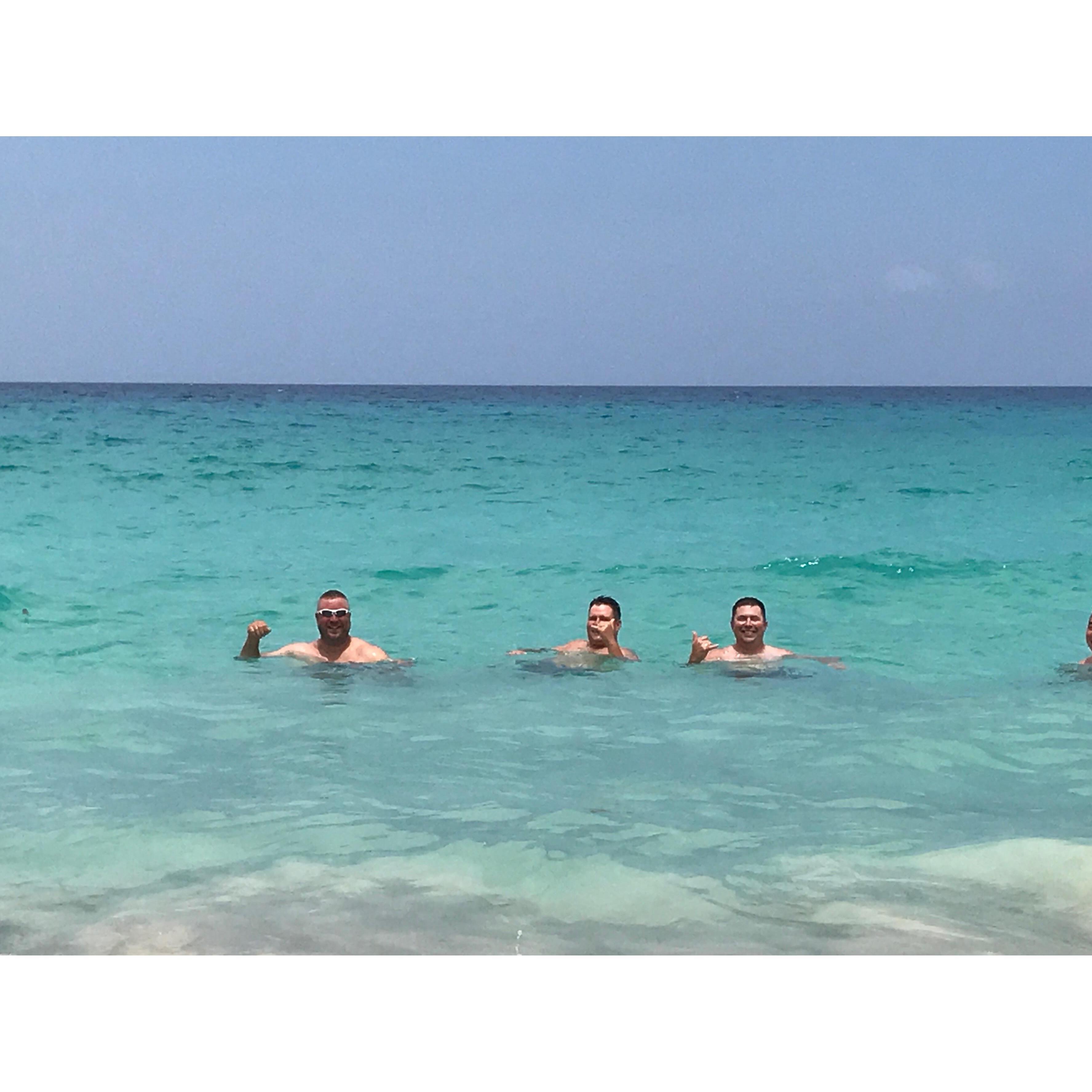 Rico, Chad and Scott at Kua Bay