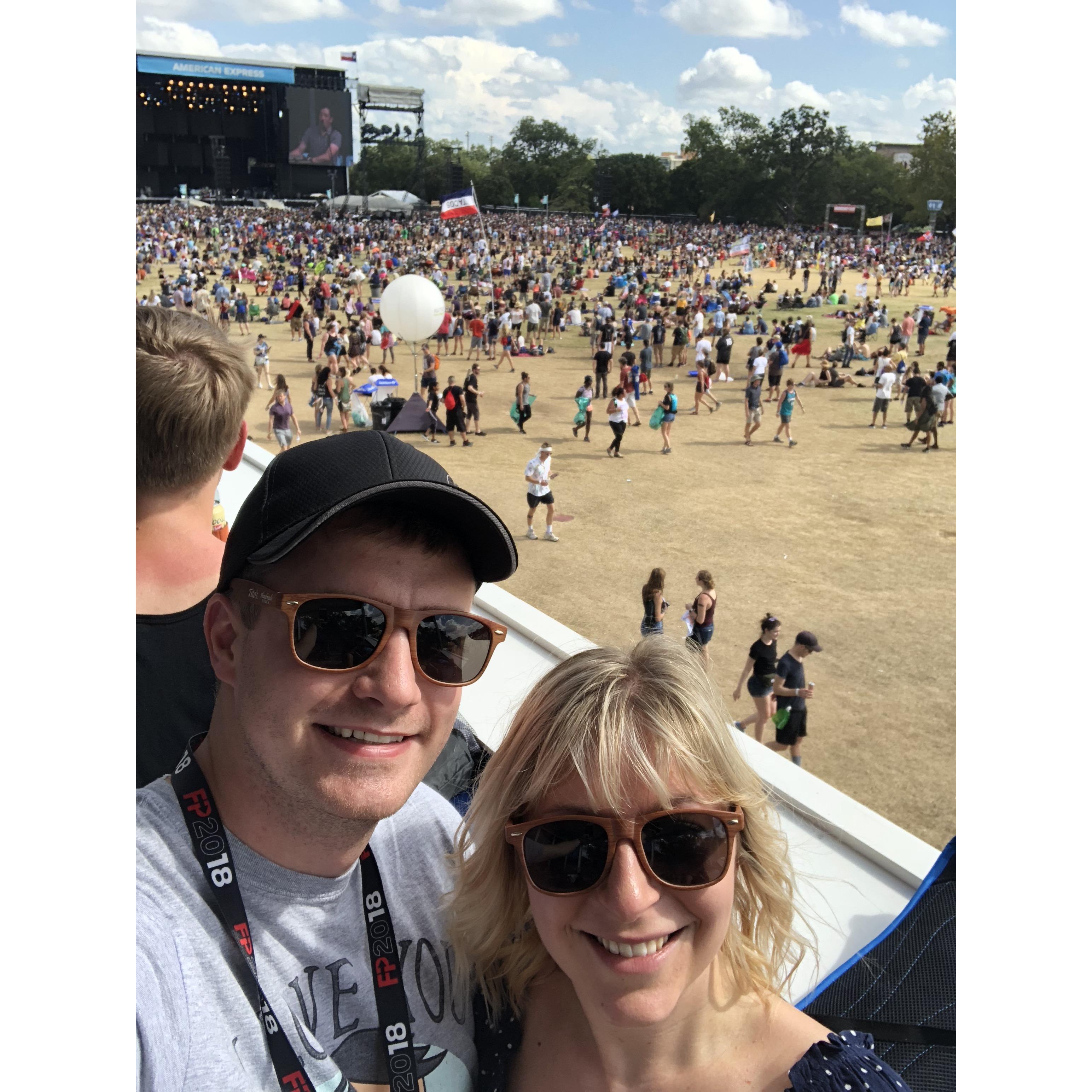 Above it all at Austin City Limits