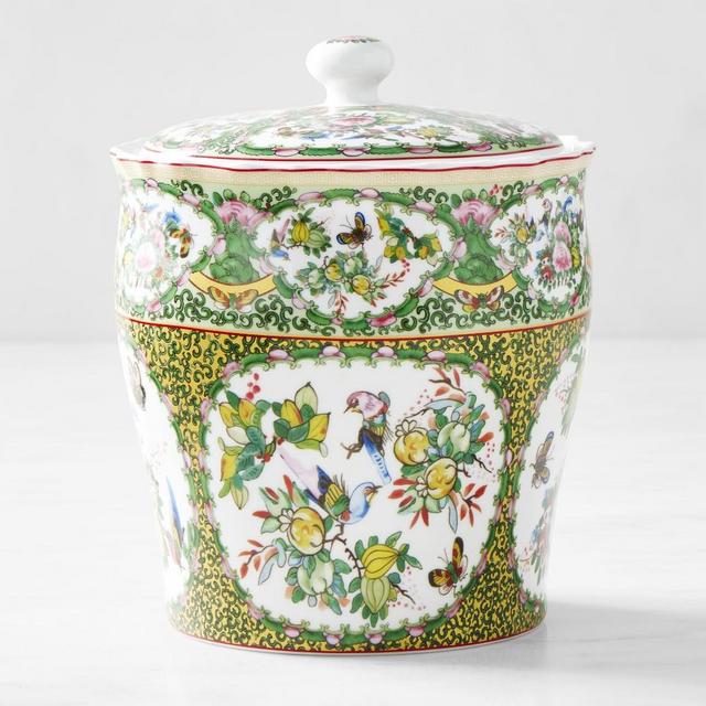 Famille Rose Porcelain Canisters, Medium