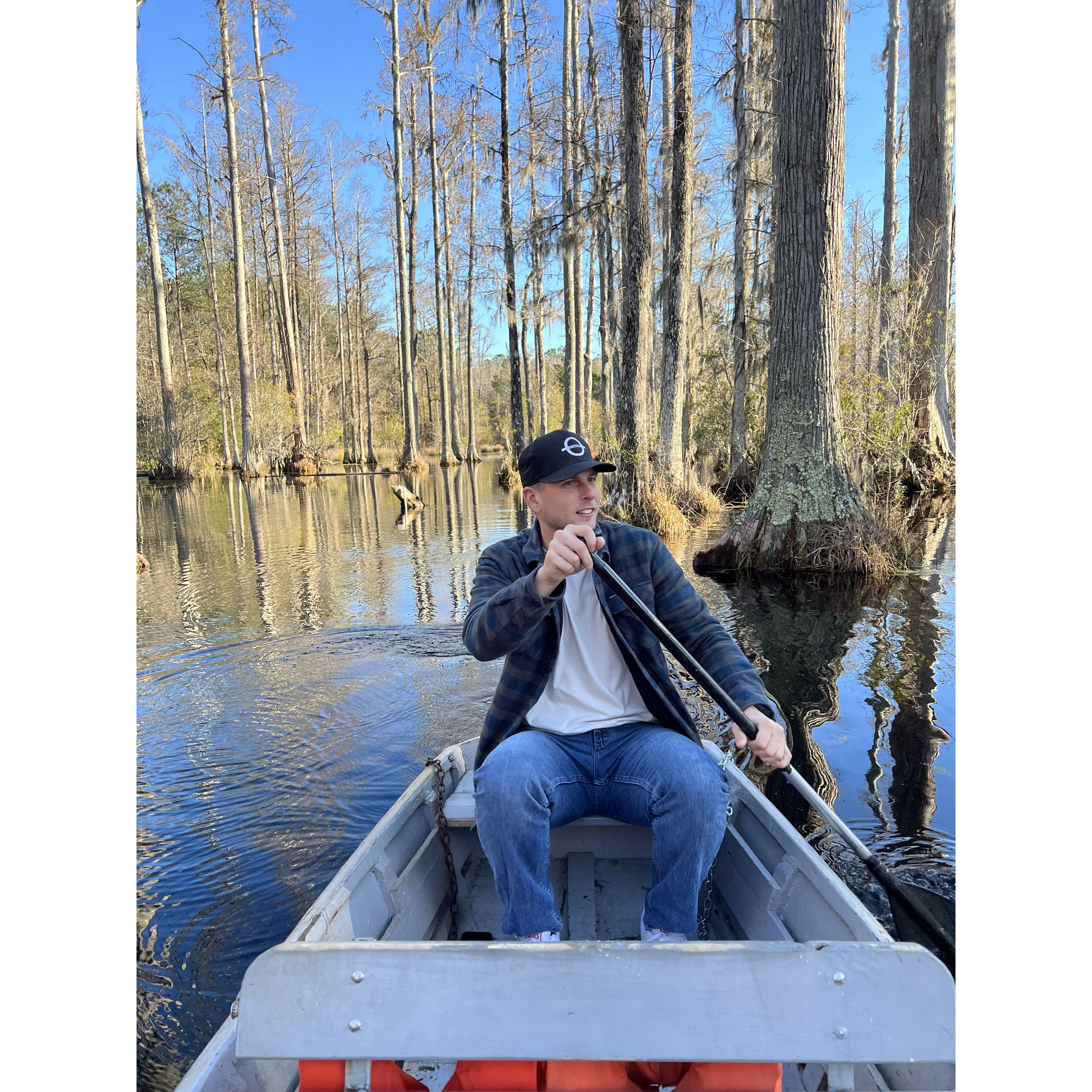 Visited where the Notebook was filmed just outside of Charleston! Travis did all the canoeing of course haha!
