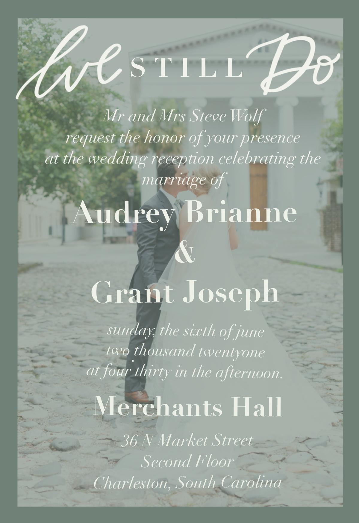 The Wedding Website of Audrey Wolf and Grant Schoonover