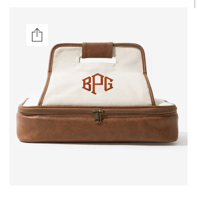 Monogrammed Casserole Carrier