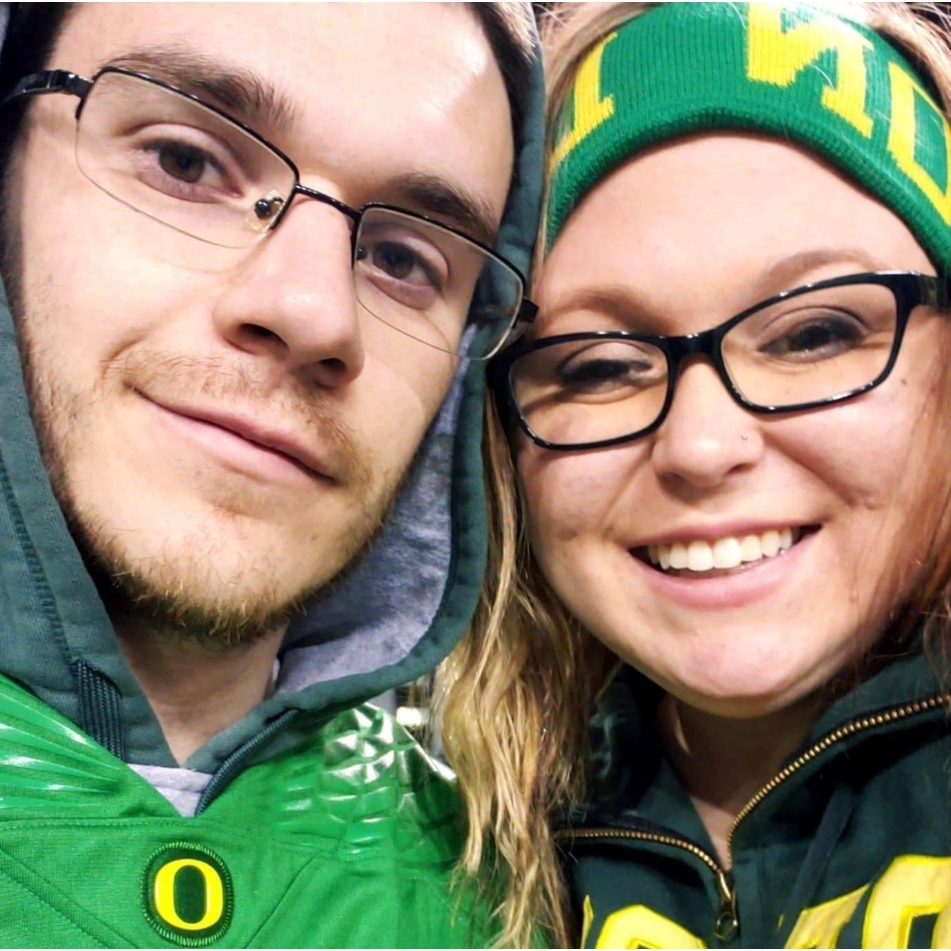 Our first Oregon Ducks game