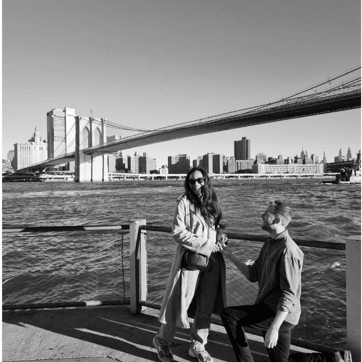 This was the moment Rowan proposed
