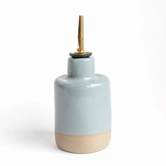 Small Ceramic Oil Dispenser in Color: Sardine — Jars of Dust