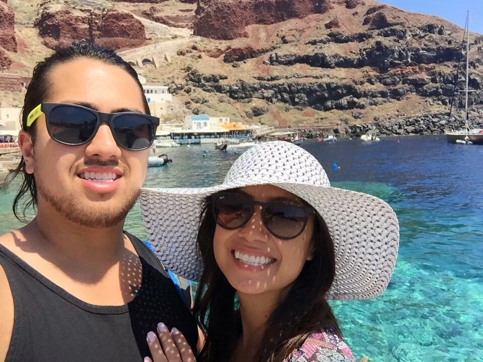 July 9, 2015: Our first international trip together: Santorini, Greece