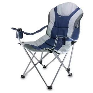 Picnic Time Reclining Recliner Chair (Navy Blue)