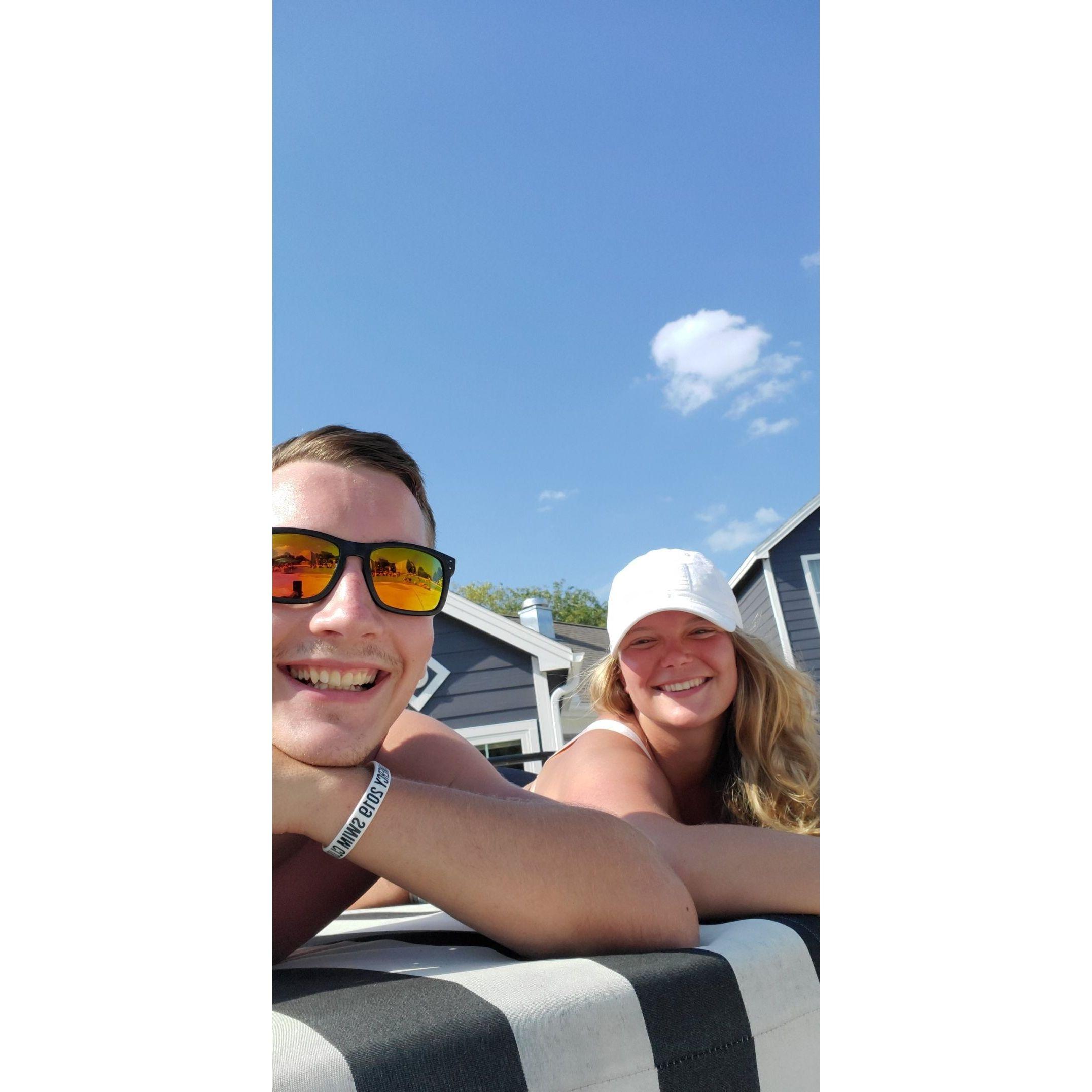 Our first pool day together!