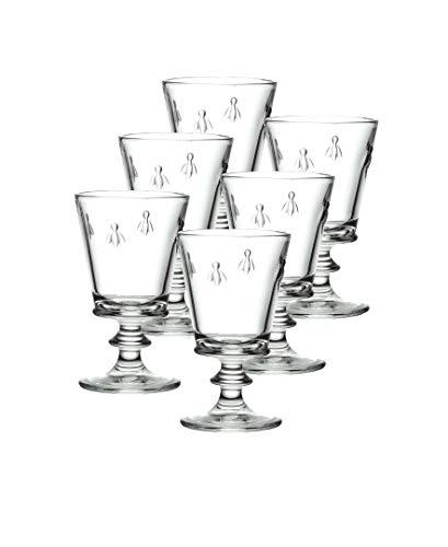 La Rochere Set Of 6, 9-ounce Napoleon Bee Wine Glasses