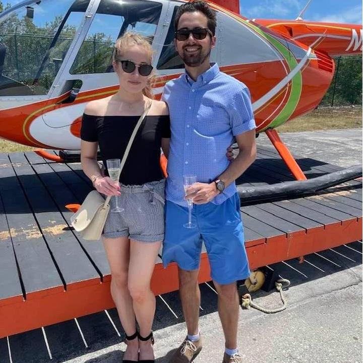 The day Zack proposed.  He tried to trick me by taking me on a helicopter tour earlier that day and NOT proposing on the tour to throw me off.