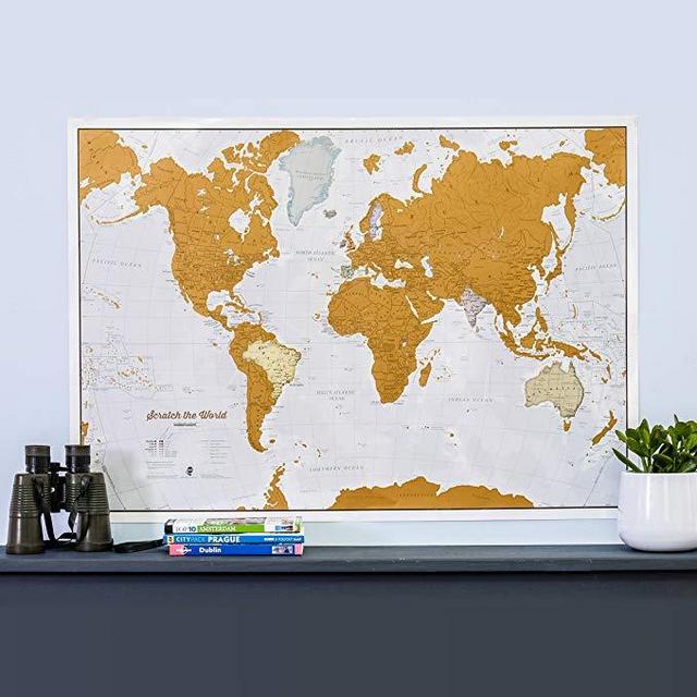 Scratch Off World Map Poster