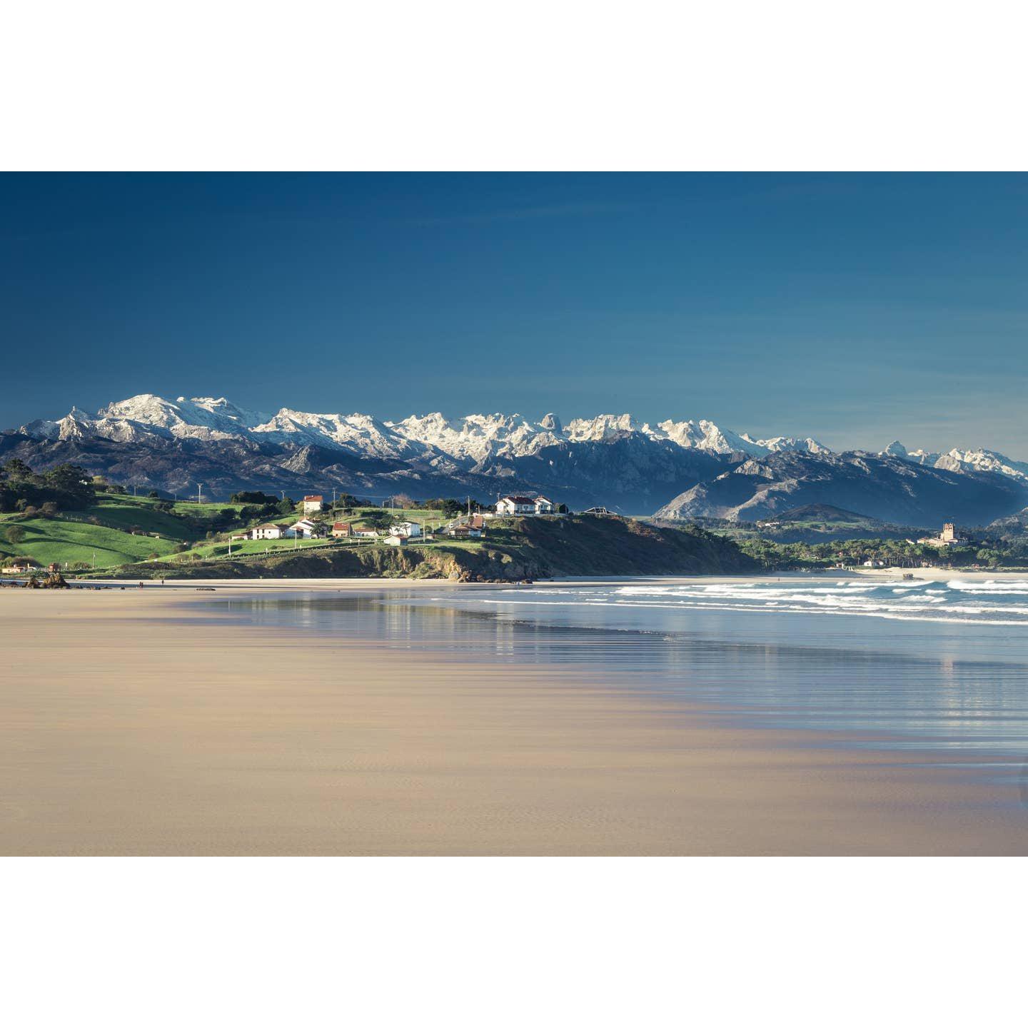 Snow capped mountains overlooking the North Atlantic!
