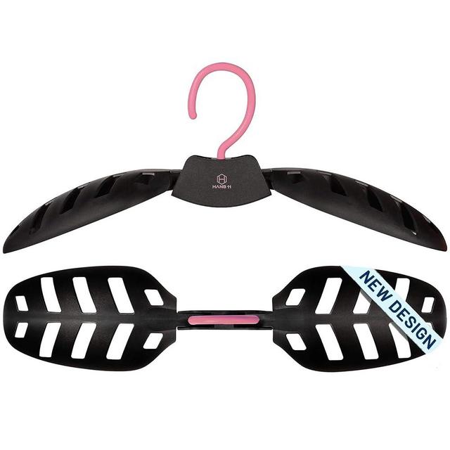 Hang 11' Wetsuit Hanger - Ultimate Wetsuit Hangers for Surfers, Improves Your Wet Suit Longevity, Quick Dryer, Ideal for Scuba Diving Gear Drysuit & BCD, Surfing Accessories, Surfing Gifts (Pink)