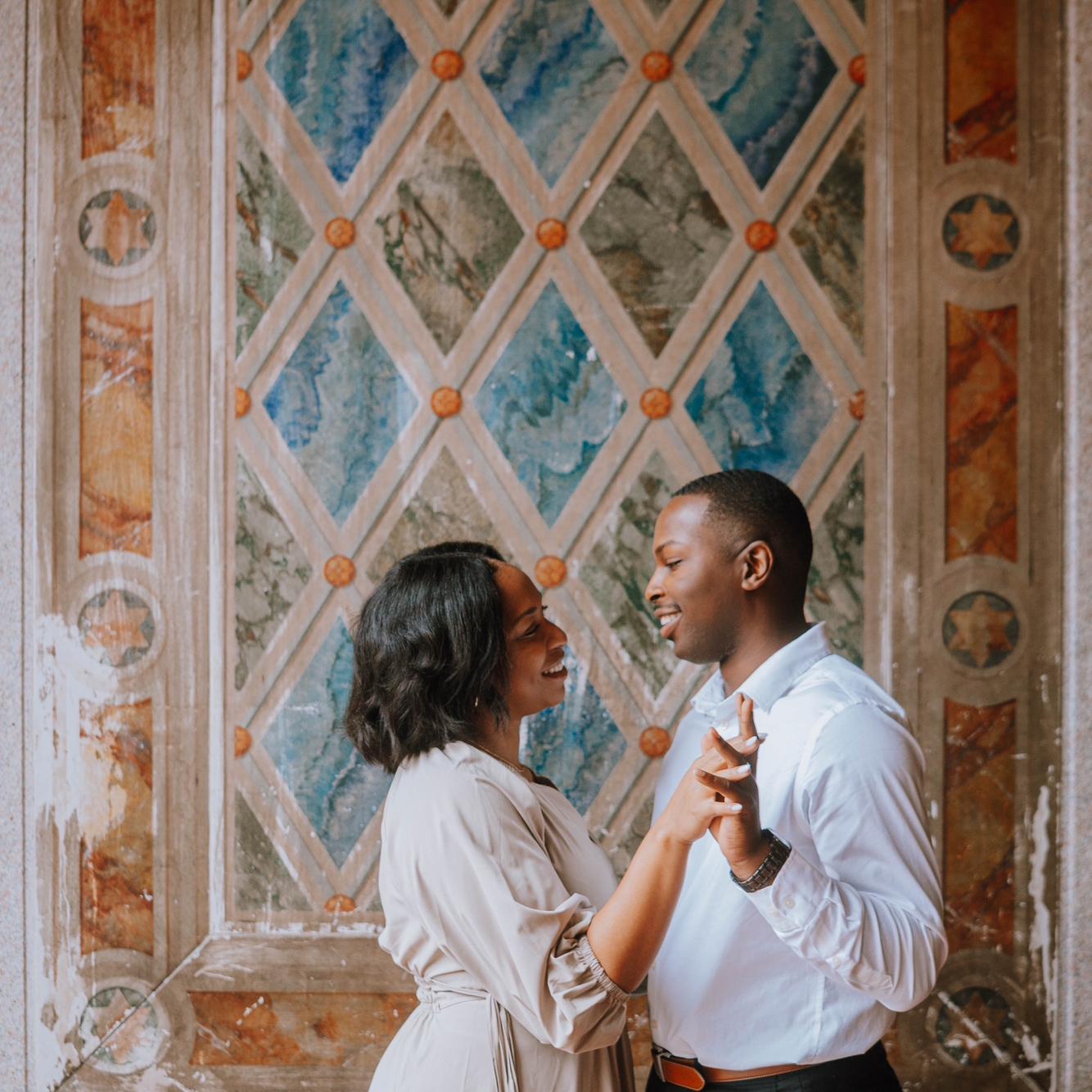 Engagement photo shoot in Central Park, NY