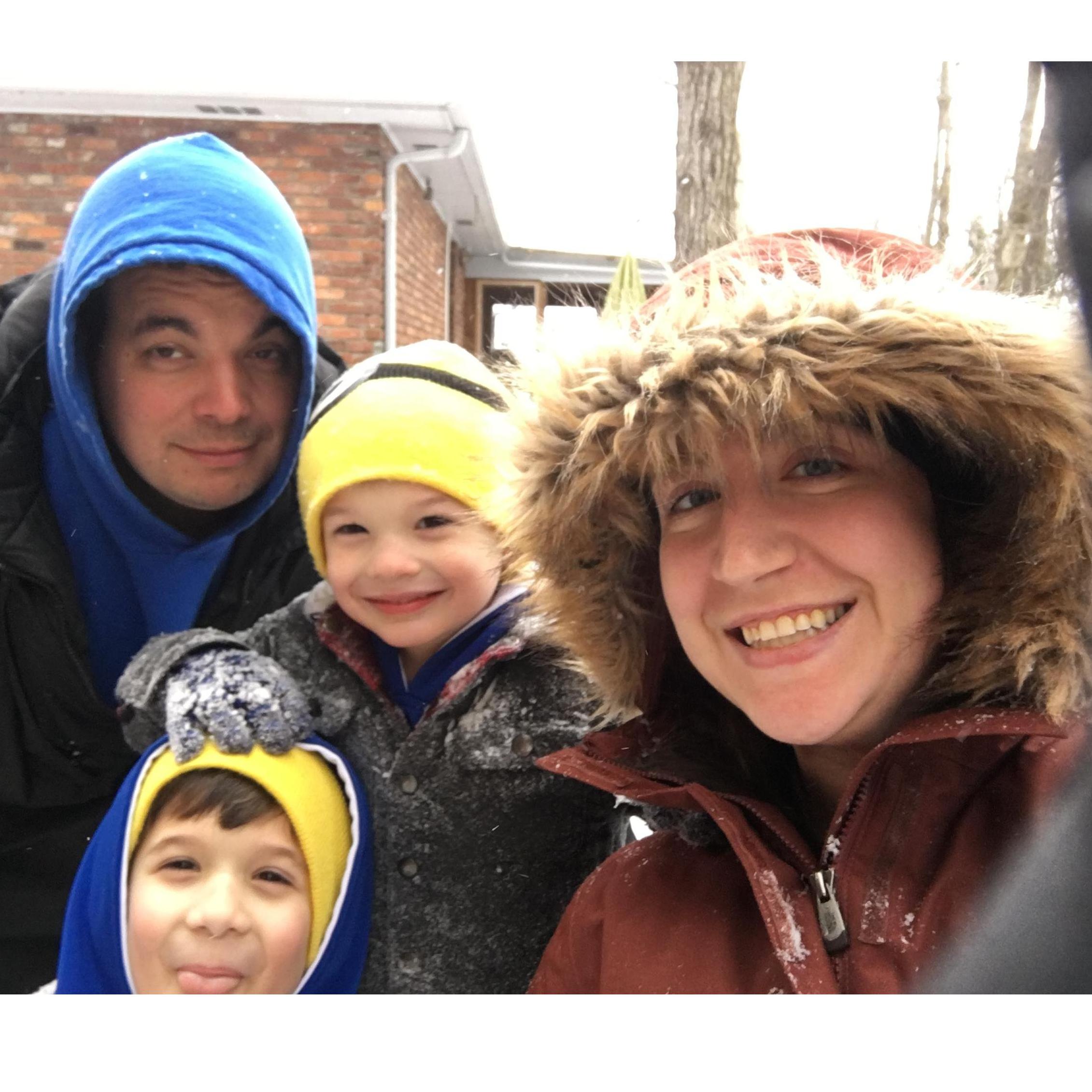 A snow day with the boys